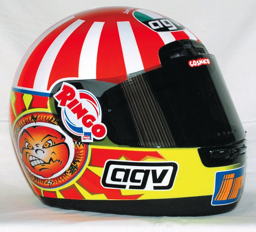 Todos los cascos de Valentino Rossi AGV